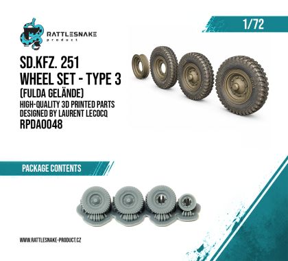 1:72 Sd.Kfz. 251 Wheel Set Type 3 – Fulda Gelände