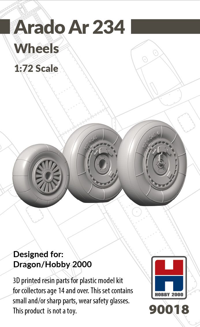 1:72 Arado Ar234 Wheels