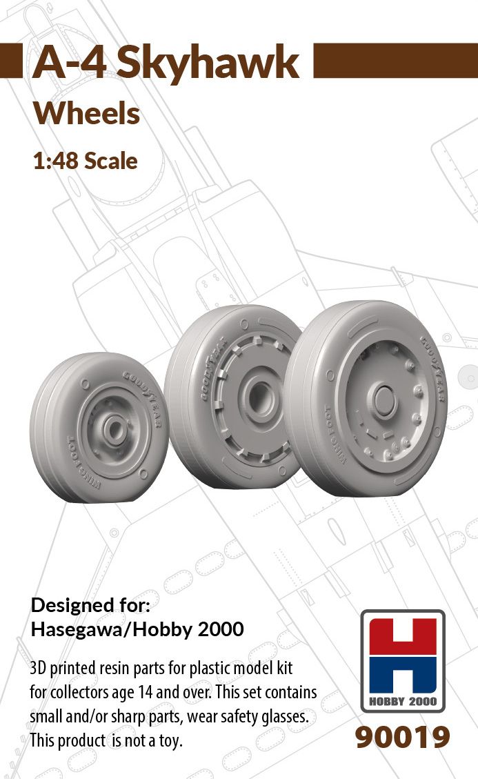 1:48 A-4 Skyhawk Wheels