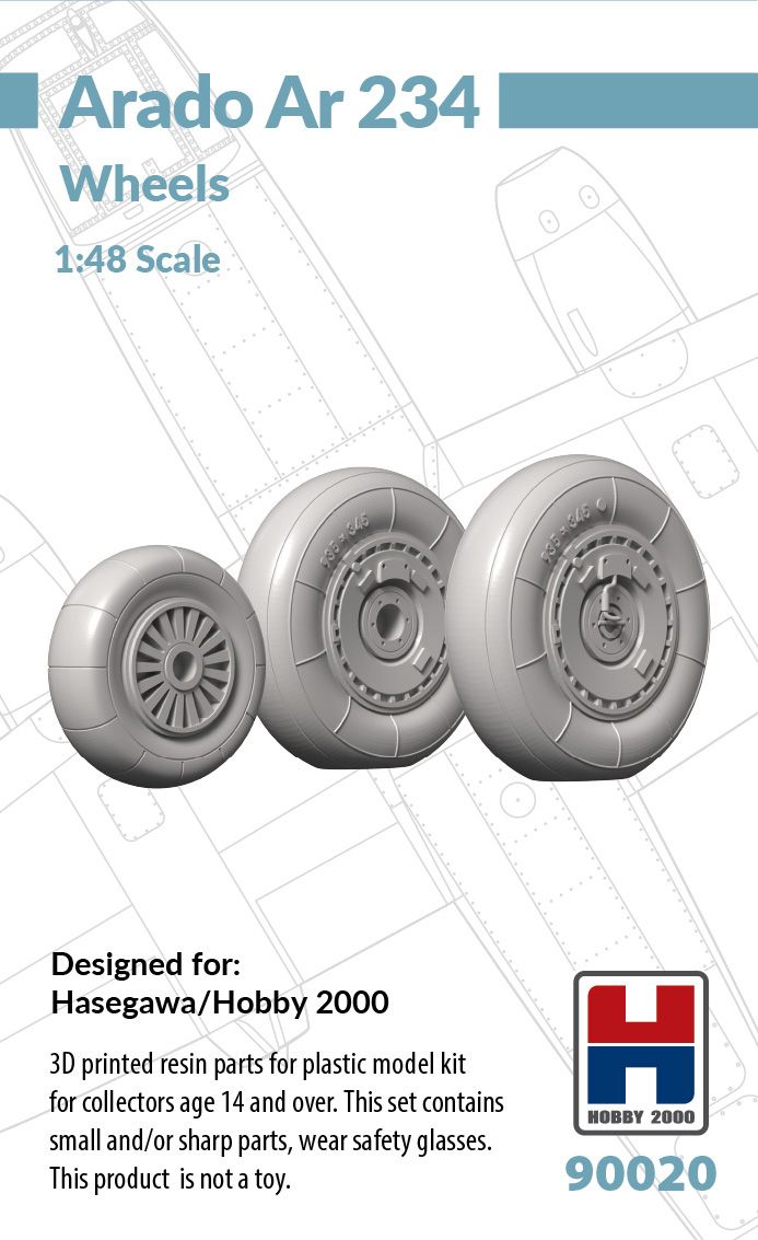 1:48 Arado Ar-234 Wheels 1