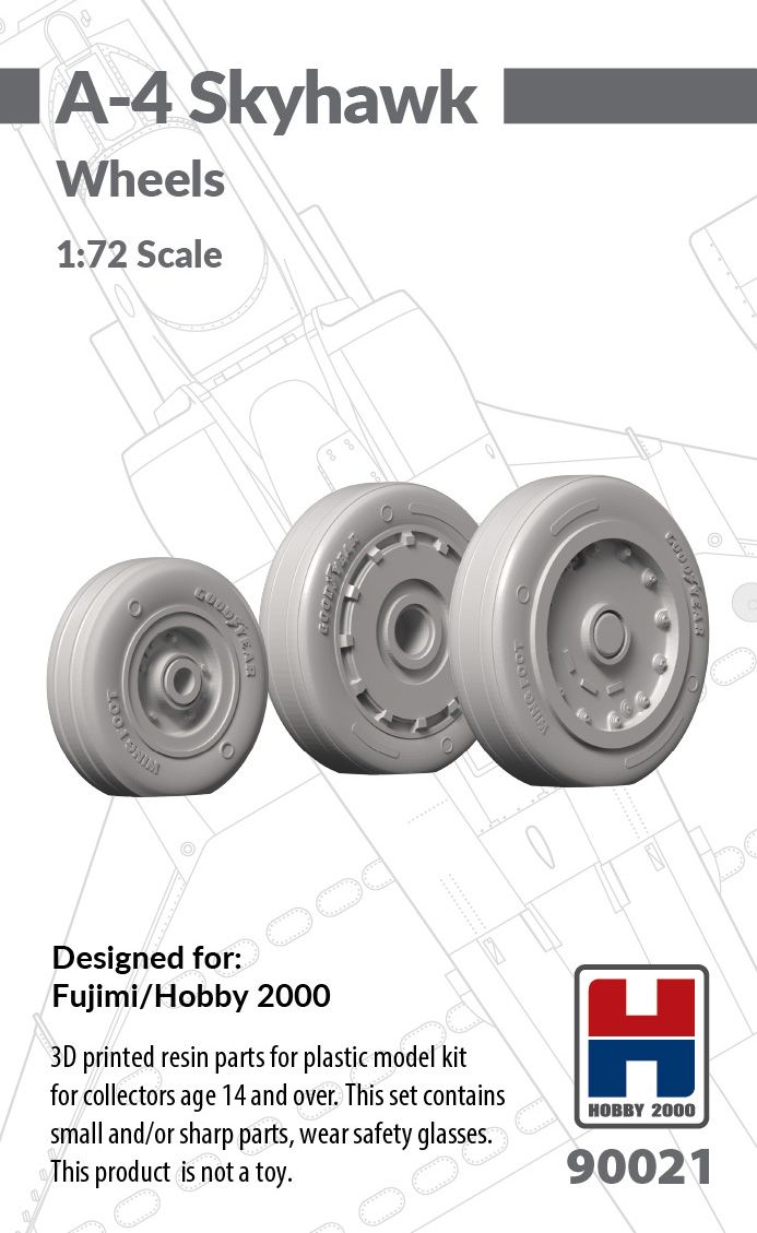 1:72 A-4 Skyhawk Wheels