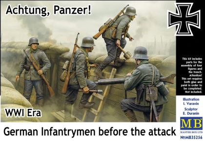1:35 German WWI Infantrymen Before the Attack (4 Figures)
