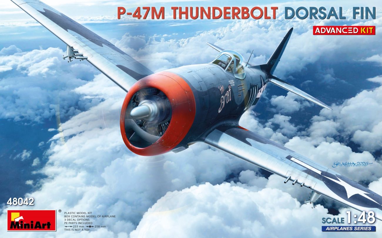 1:48 P-47M THUNDERBOLT. DORSAL FIN. ADVANCED KIT