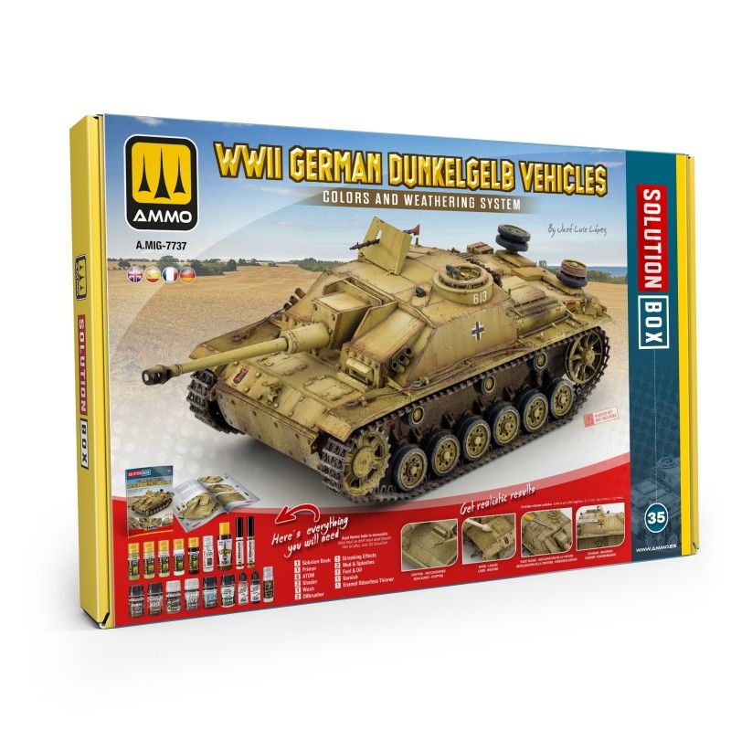 Solution Box 35 - German WWII Dunkelgelb Vehicles (Multilingual)