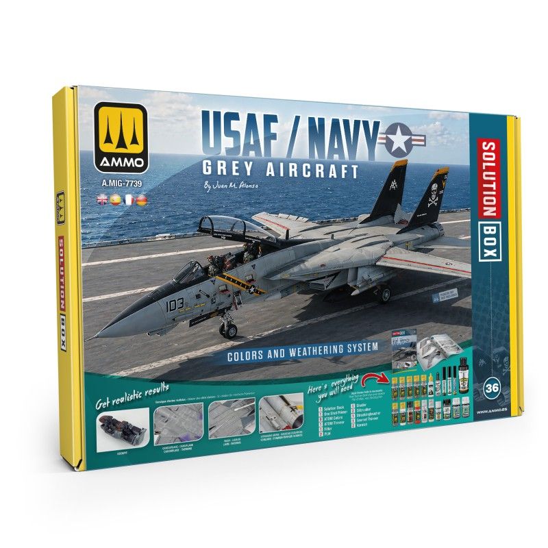 USAF / US Navy Grey Aircraft - Solution Box 36 (Multilingual Edition