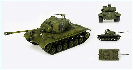 1:72 M26 Pershing B Co., 1st Tank Bttn, US marines, Sept 1950 Inchon