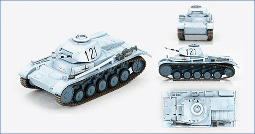 1:72 German Panzer II Ausf. C Unknown Unit, Caucasus 1941 (winter scheme)
