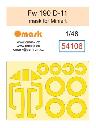1:48 Fw 190 D-11 mask (for Miniart)
