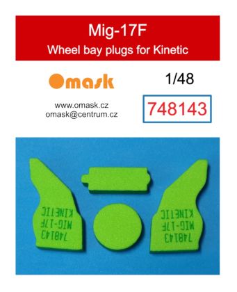 1:48 Mig-17F wheel bay plugs (for Kinetic)