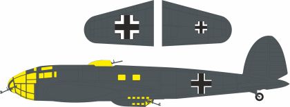 1:32 He-111 P-1 - National Insignia Mask Set (for Revell Kits)