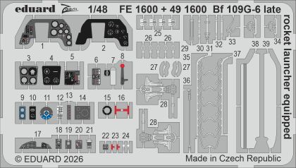 1:48 Bf-109G-6 late (rocket launcher equipped) (Tamiya)