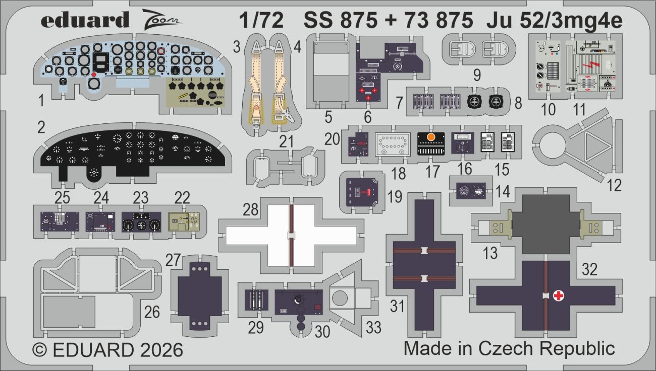 1:72 Ju 52/3mg4e - Zoom Set (for Airfix Kits)