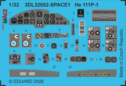 1:32 He-111 P-1 - Space Set (for Revell Kits) Měřítko: 1:32