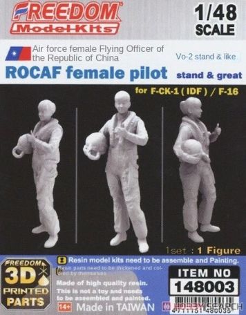 1:48 Scale ROCAF Female Pilot for F-CK-1