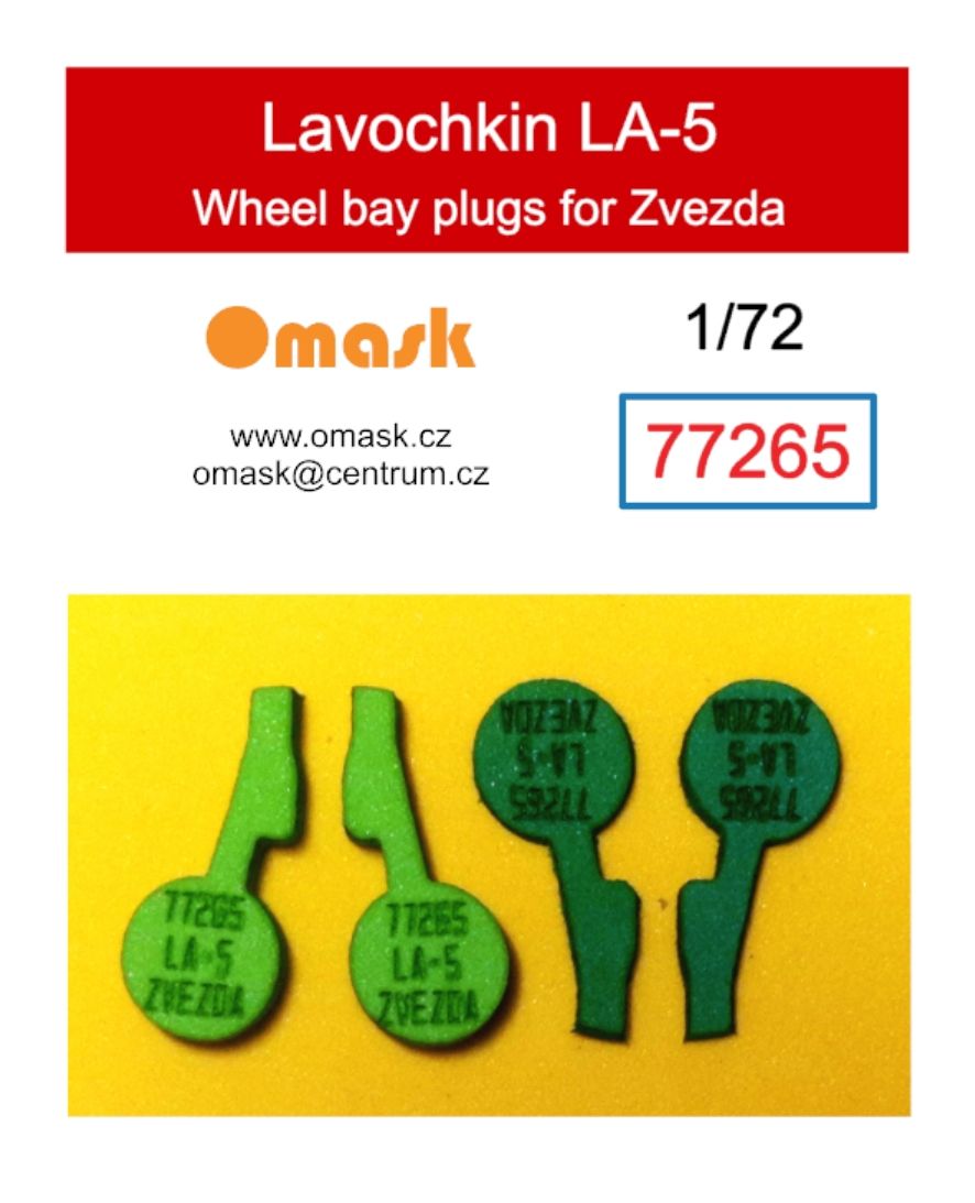 1:72 Lavochkin LA-5 wheel bay plugs (for Zvezda)