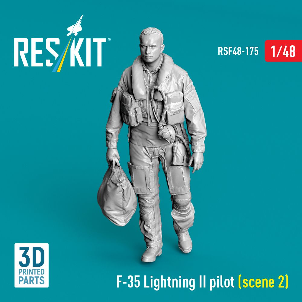 1:48 F-35 Lightning II pilot (scene 2) (3D Printed)