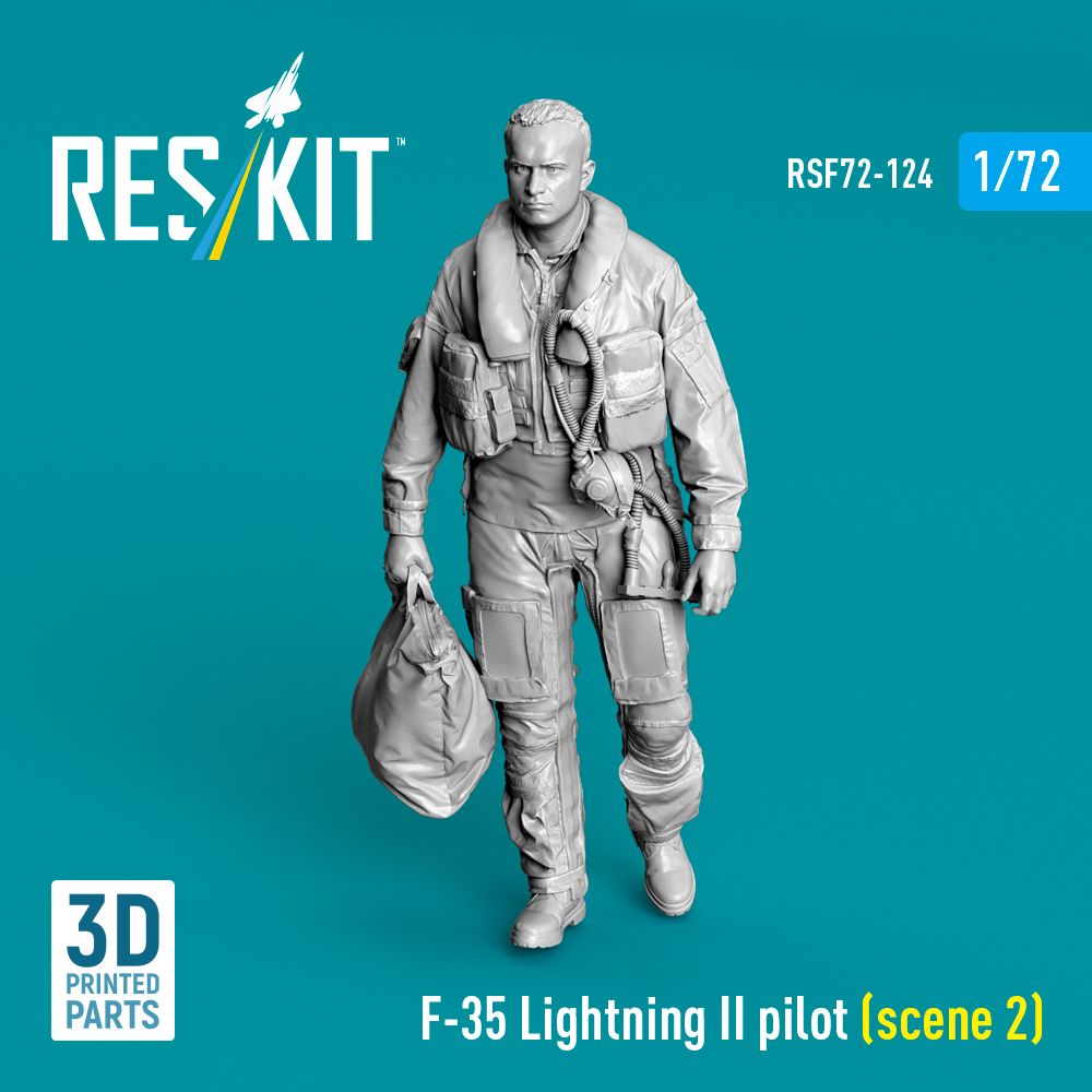 1:72 F-35 Lightning II pilot (scene 2) (3D Printed)