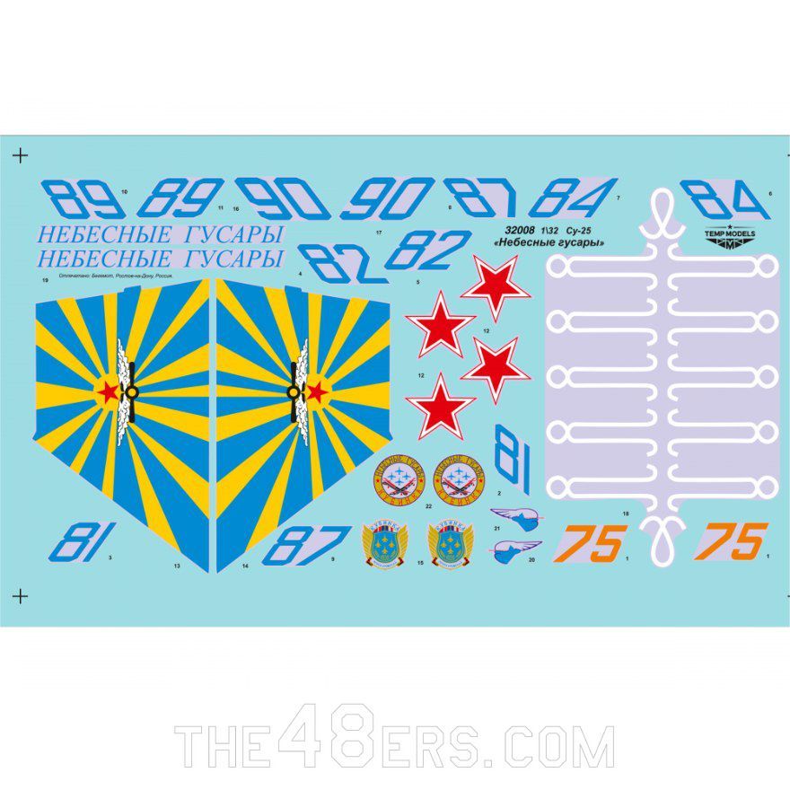 DECALS FOR SU-25 