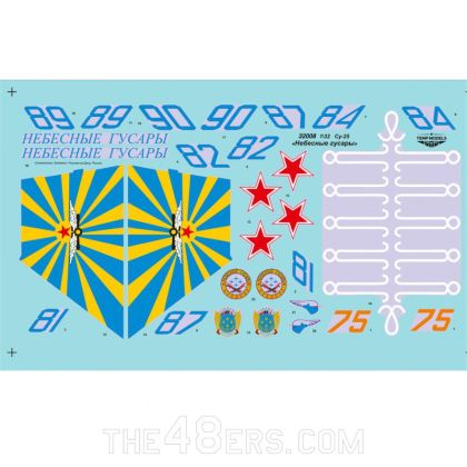 1:32 DECALS FOR SU-25 