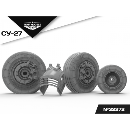 HIGHLY DETAILED WHEEL SET SU-27 1/32
