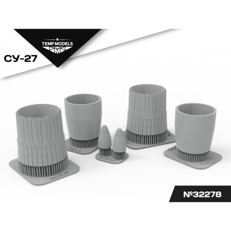 HIGHLY DETAILED EXHAUST NOZZLES SET AL-31F ON SU-27 1/32