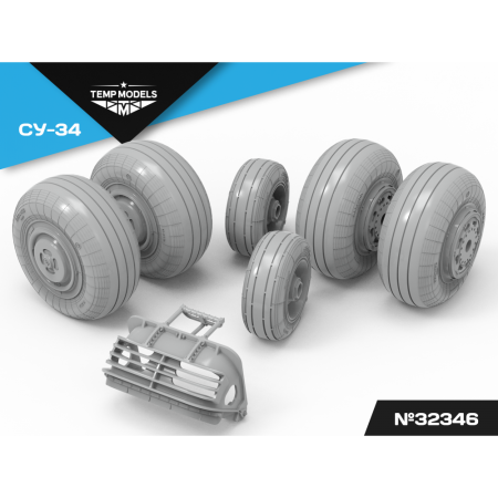 HIGHLY DETAILED WHEEL SET SU-34 1/32