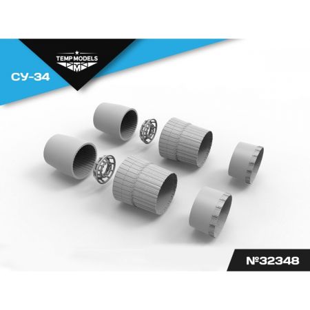 HIGHLY DETAILED EXHAUST NOZZLES SET AL-31F ON SU-34 1/32