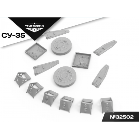SET OF PLUGS AND PADS FOR SU-35 1/32