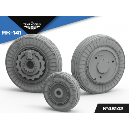 HIGHLY DETAILED WHEEL SET YAK-141 1/48