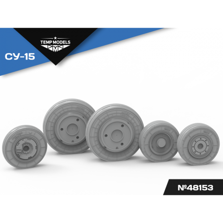 HIGHLY DETAILED WHEEL SET SU-15 1/48