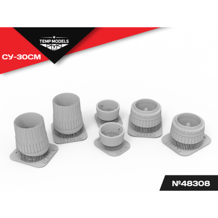 HIGHLY DETAILED EXHAUST NOZZLES SET AL-31FP ON SU-30SM 1/48