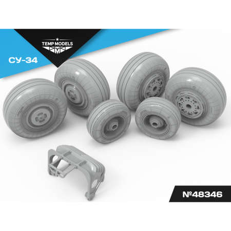 HIGHLY DETAILED WHEEL SET SU-34 1/48