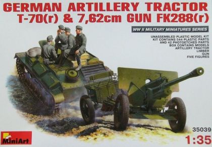 1:35 German Tractor T-70(r) & 7,62cm Gun Fk288(r)
