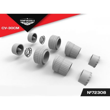 HIGHLY DETAILED EXHAUST NOZZLES SET AL-31FP ON SU-30SM 1/72