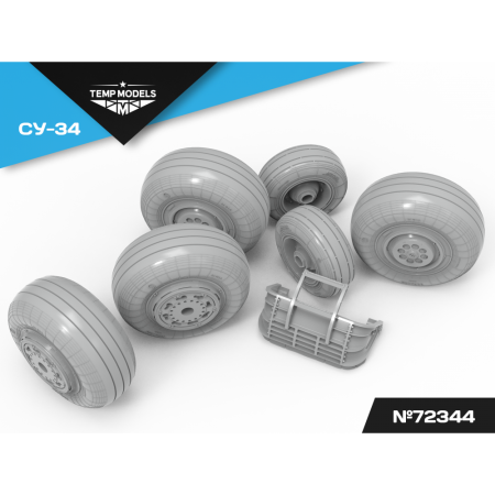 HIGHLY DETAILED WHEEL SET SU-34 LATE TYPE 1/72