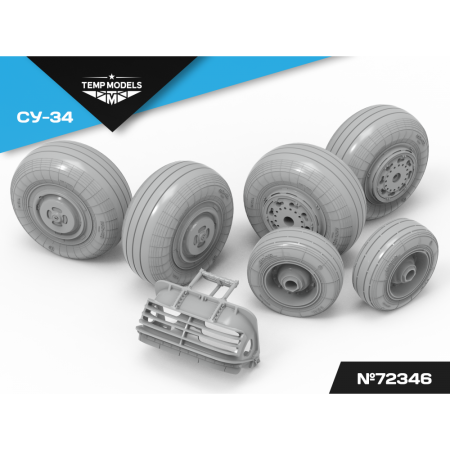 HIGHLY DETAILED WHEEL SET SU-34 1/72