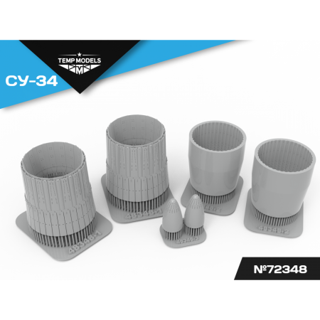 HIGHLY DETAILED EXHAUST NOZZLES SET AL-31F ON SU-34 1/72