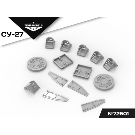 SET OF PLUGS AND PADS FOR SU-27 1/72