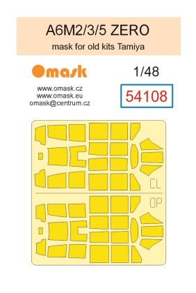 1:48 A6M2/3/5 ZERO mask (for old Tamiya kits)