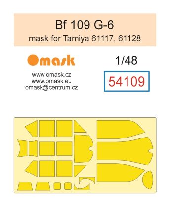1:48 Bf 109 G-6 mask (for Tamiya 61117, 61128)