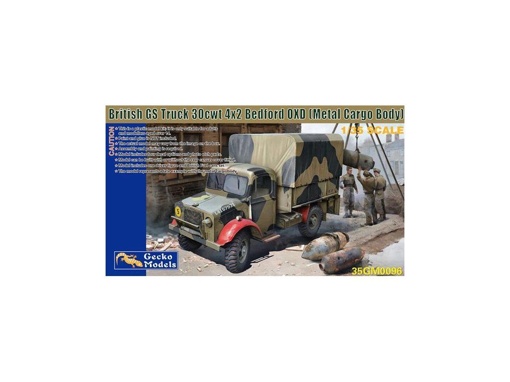 1:35 Bedford OXD GS Truck 30cwt 4x2 (Metal Cargo Bed)