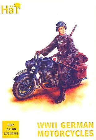 1:72 WW II German Motorcycles