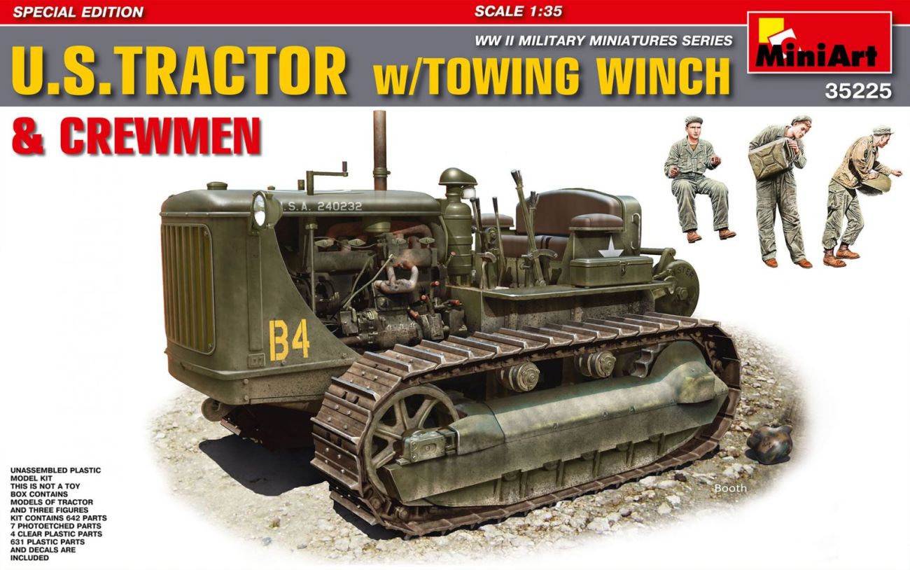 1:35 U.S. TRACTOR w/Towing Winch  & Crewmen