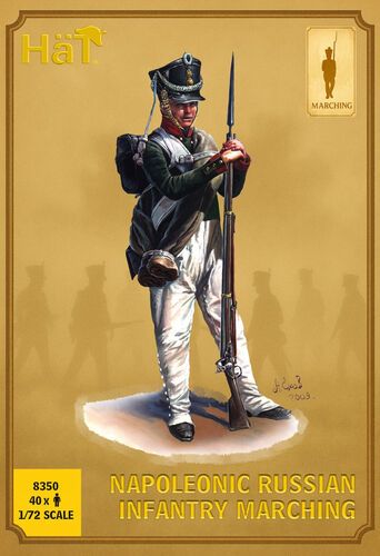 1:72 Napoleonic Wars Russian Infantry - Marching (40 Figures)