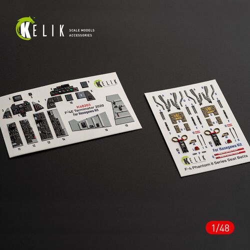 1:48 F-4 E Terminator - Interior 3D Decals (for Hasegawa Kits)