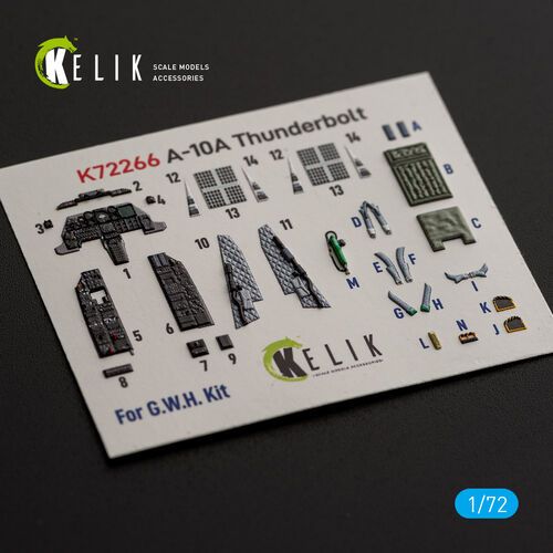 1:72 A-10 A Thunderbolt - Interior 3D Decals (for GWH Kits)