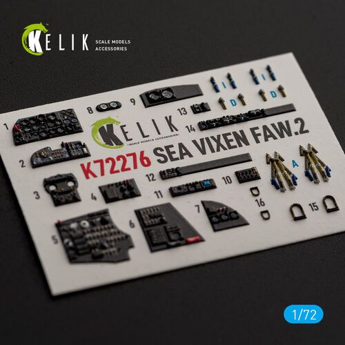 1:72 Sea Vixen FAW.2 - Interior 3D Decals (for Cyberhobby Kits
