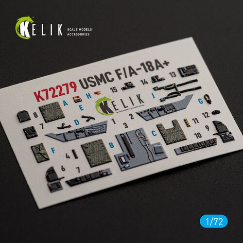 1:72 F/A-18 A+ - Interior 3D Decals (for Academy 12411 Kit)