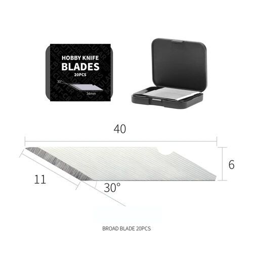 DK-B01 Hobby Knife Blades (20pcs)
