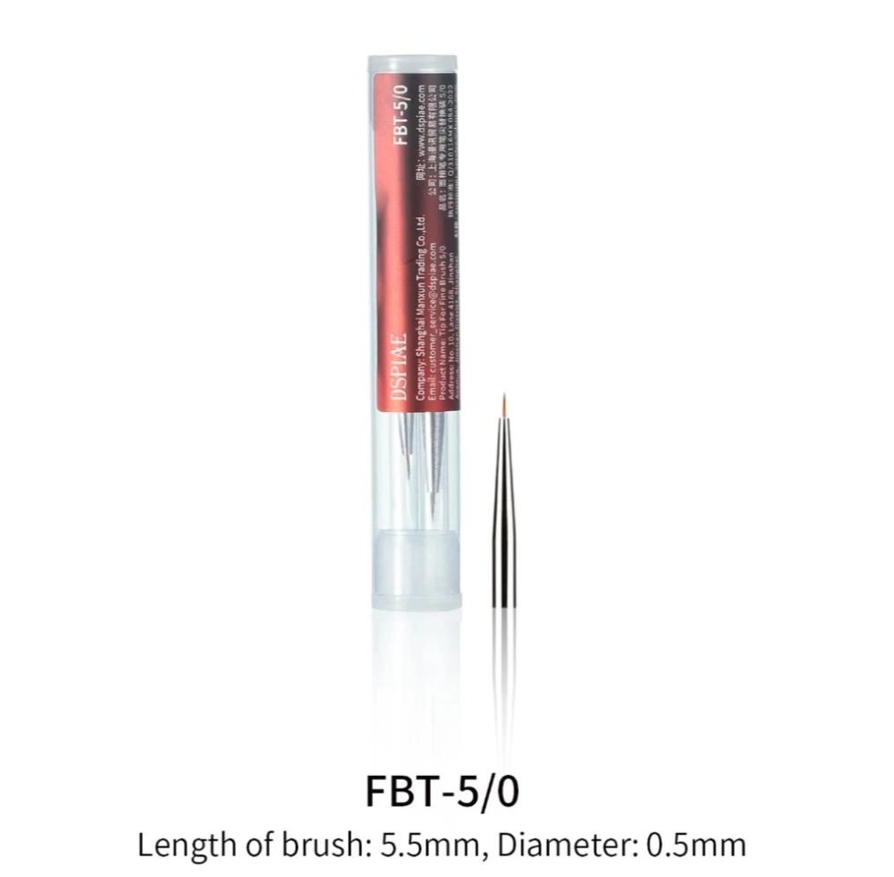 FBT-5/0 Fine Brush Tips 5/0 3PCS